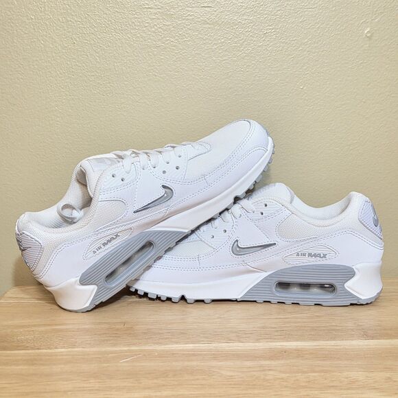 Nike Air Max 90 FN8005-100 Jewel White Smoke Gray Shoes Men\'s Size 7.5 Women\'s 9 main image 8